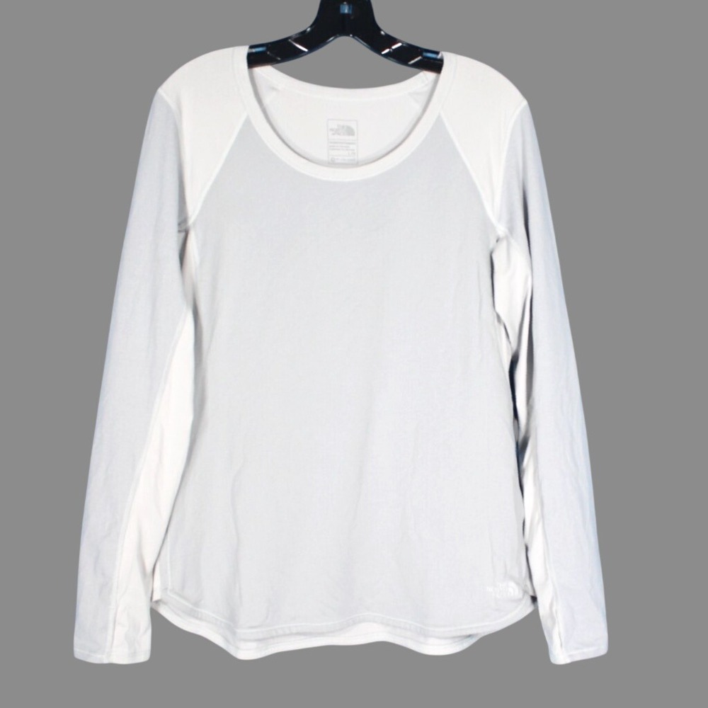 THE NORTH FACE Gray FLASHDRY Soft Knit THUMBHOLES Base Layer ACTIVE SHIRT/TOP L
